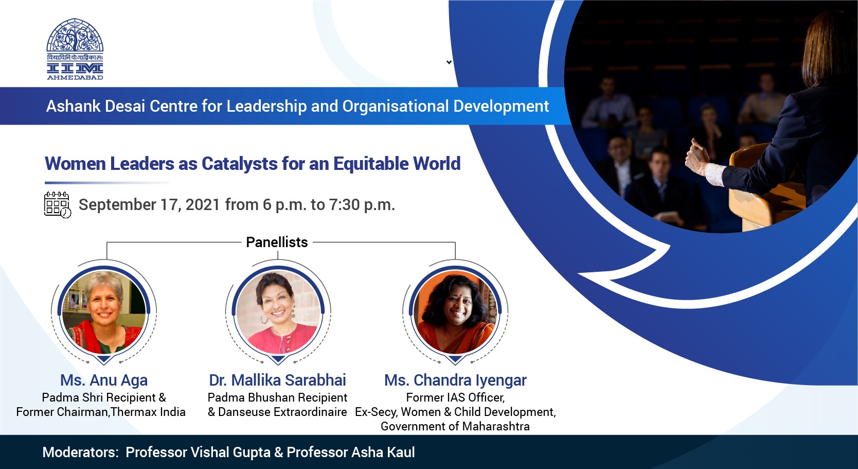 The panel discussion on “Women Leaders as Catalysts for an Equitable World”