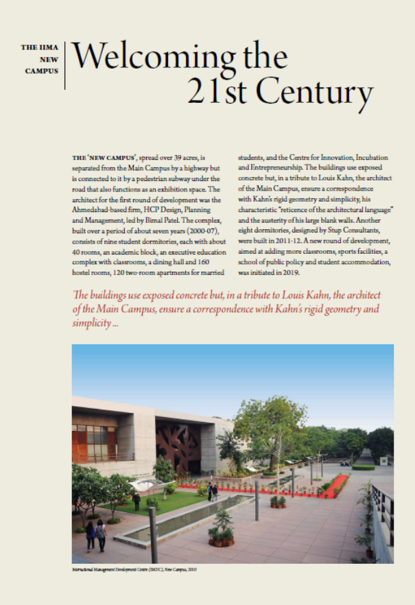 Panel 2: The IIMA New Campus - Welcoming the 21st Century