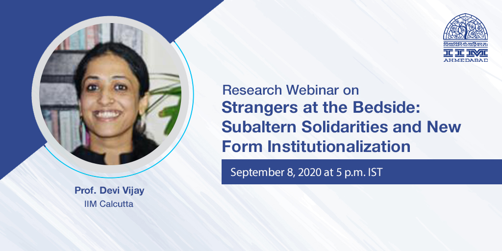 Research Webinar on Strangers at the Bedside: Subaltern Solidarities and New Form Institutionalization