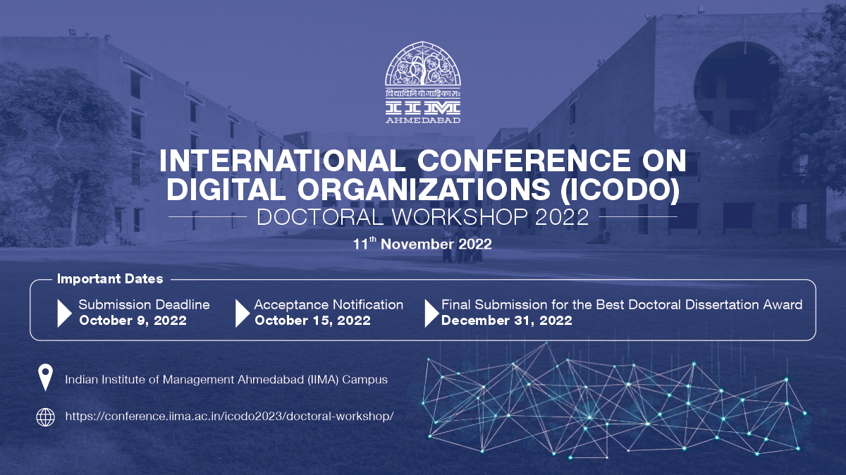 International Conference on Digital Organizations (ICODO) - Doctoral Workshop 2022