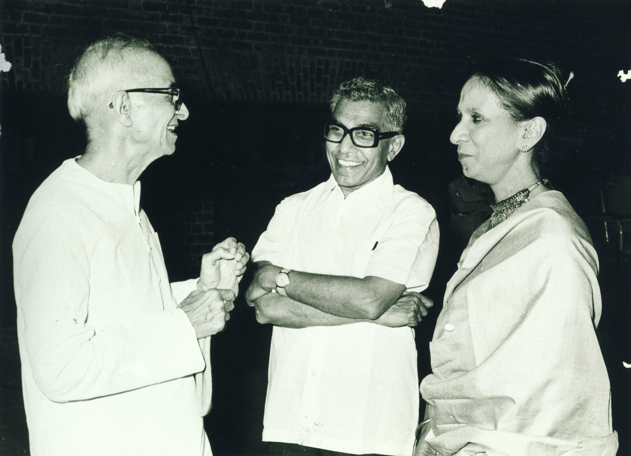 B. Umashankar Joshi, Prof NR Sheth, Mrinalini Sarabhai