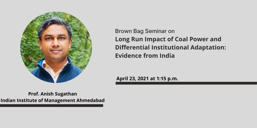 Long run impact of coal power and differential institutional adaptation: Evidence from India