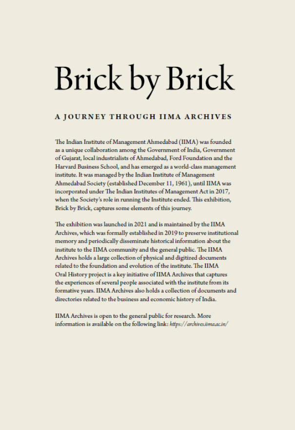 Panel 1: Brick by Brick