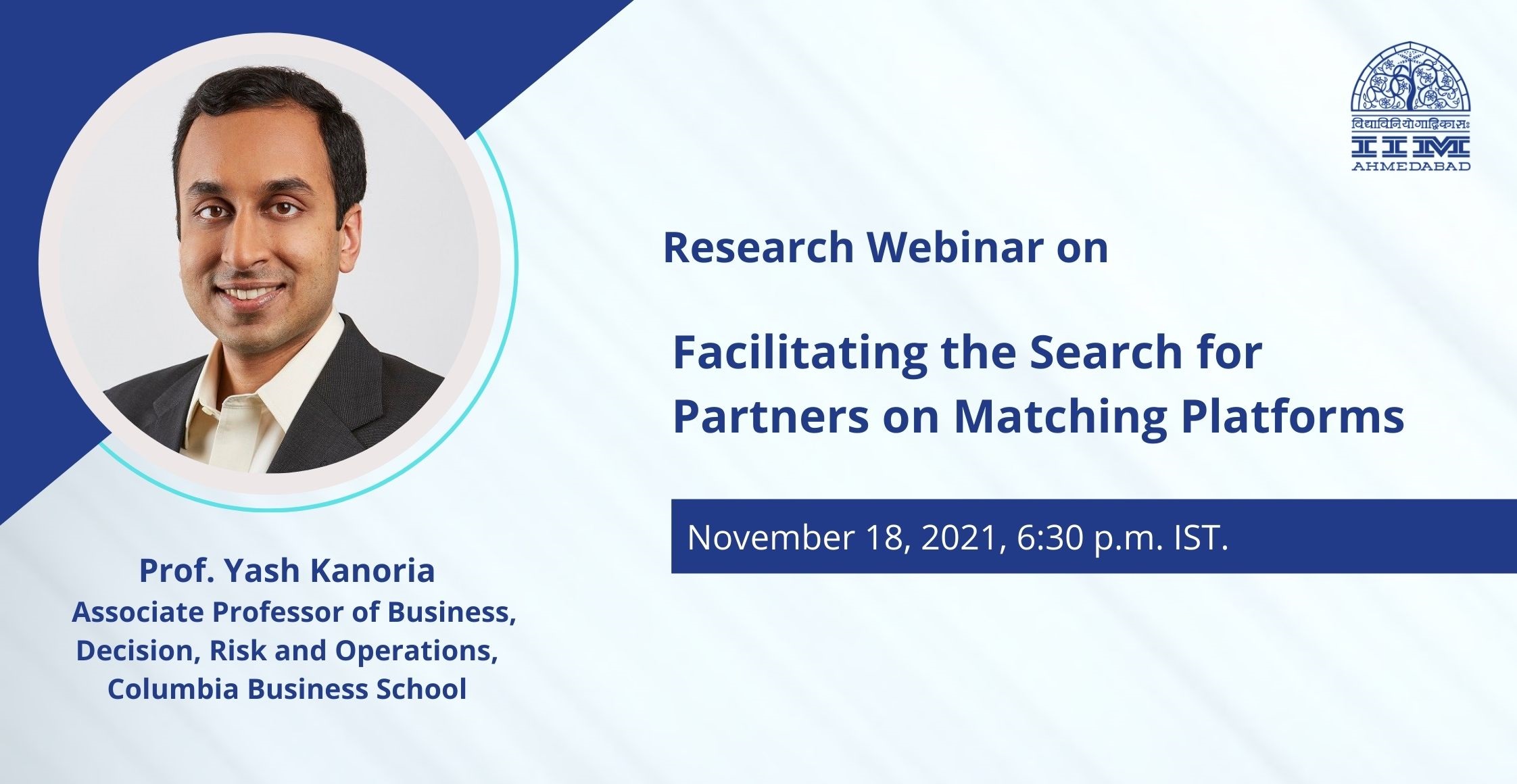 Research Webinar on Facilitating the Search for Partners on Matching Platform 