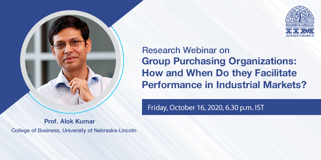 Research Webinar on Group Purchasing Organisatizations: How and When Do they Facilitate Performance in Industrial Markets?