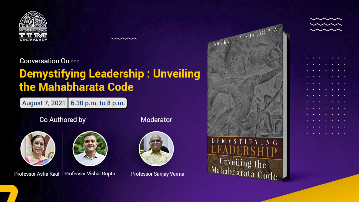 Book launch webinar "Demystifying Leadership: Unveiling the Mahabharata Code"