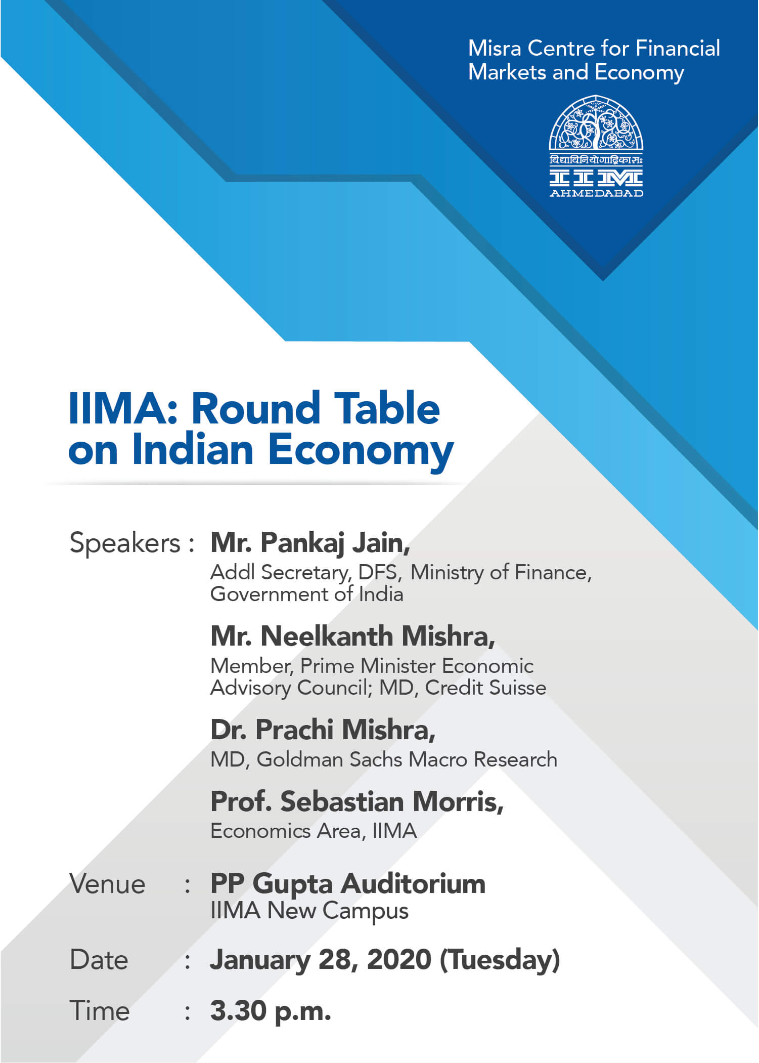 IIMA - Round Table on Indian Economy