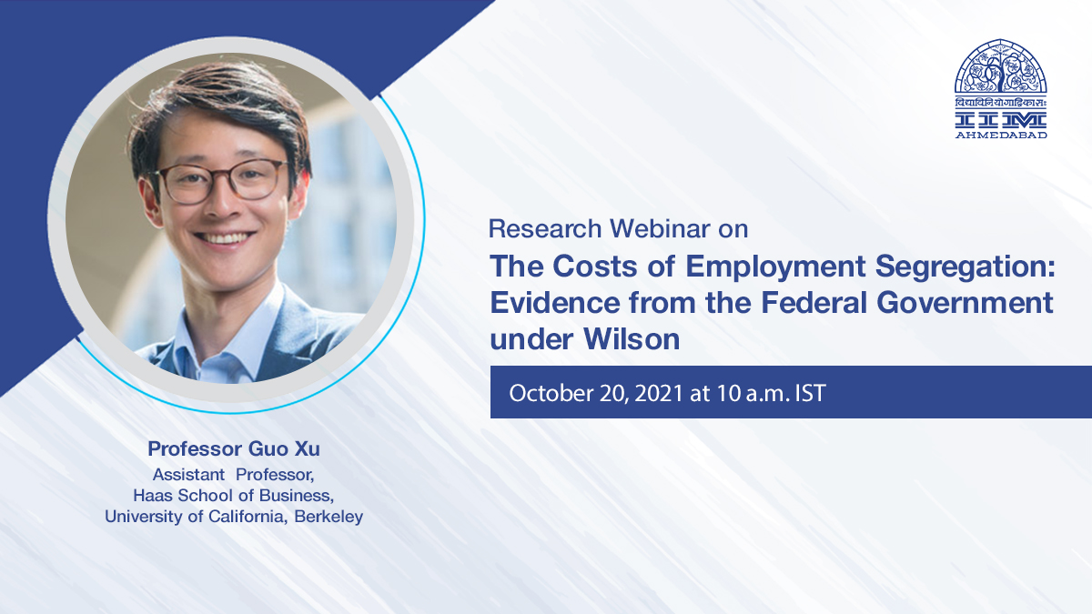 Research Webinar on The Costs of Employment Segregation: Evidence from the Federal Government under Wilson