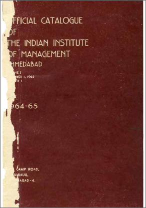 Cover of Printed Catalogue