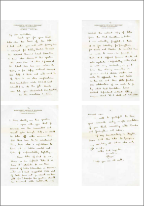 Copy of Handwritten Letter - Vikram Sarabhai