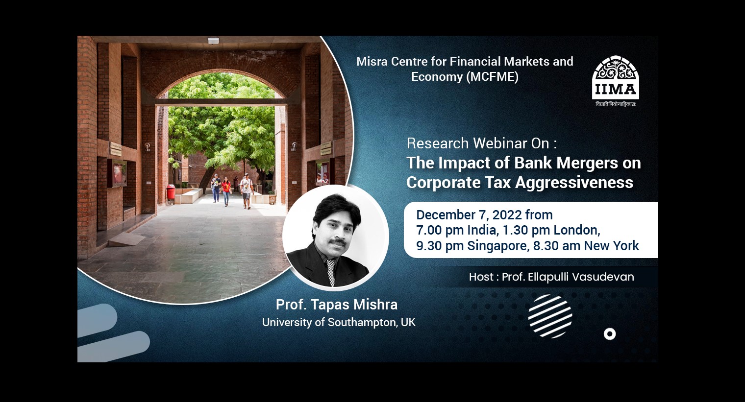 Research Webinar On: The Impact of Bank Mergers on Corporate Tax Aggressiveness