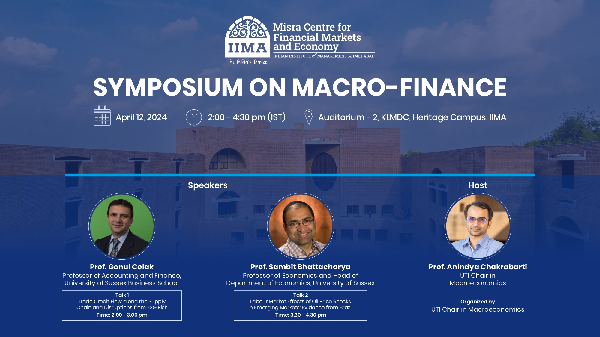 Symposium on Macro-Finance