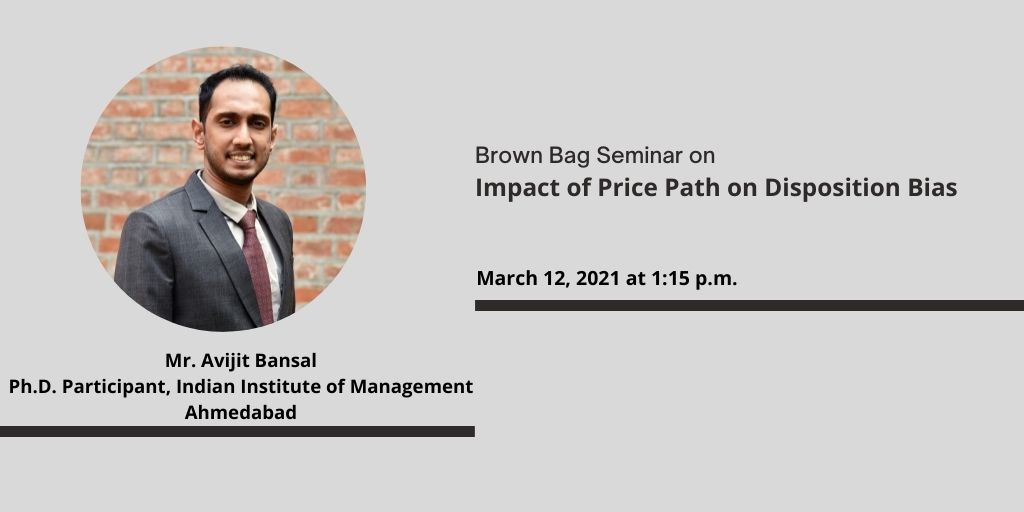 Impact of price path on disposition bias